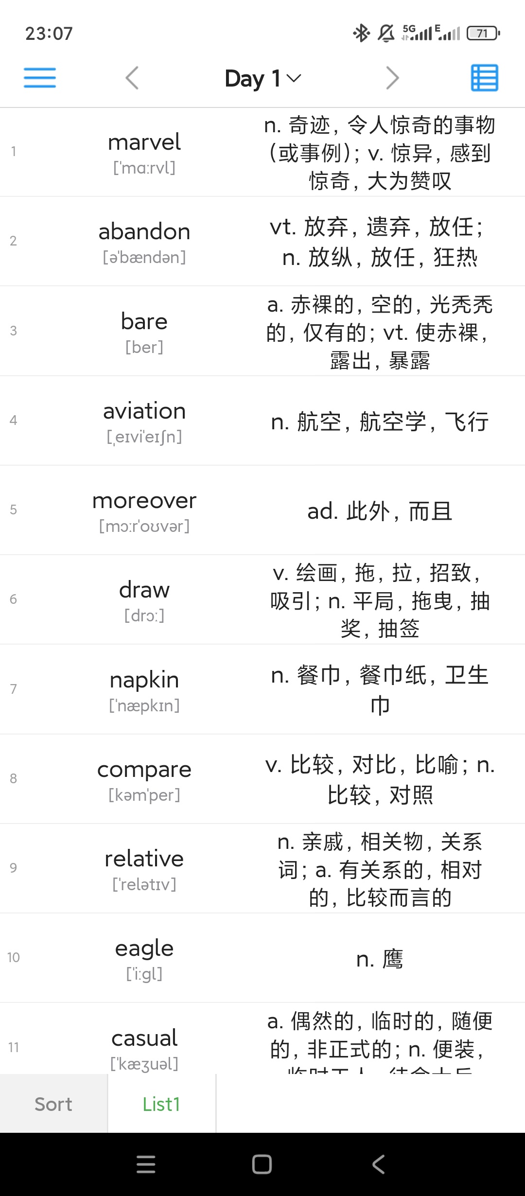 List背单词艾宾浩斯周期规划高效记词第4张插图 List背单词艾宾浩斯周期规划高效记词第4张插图
