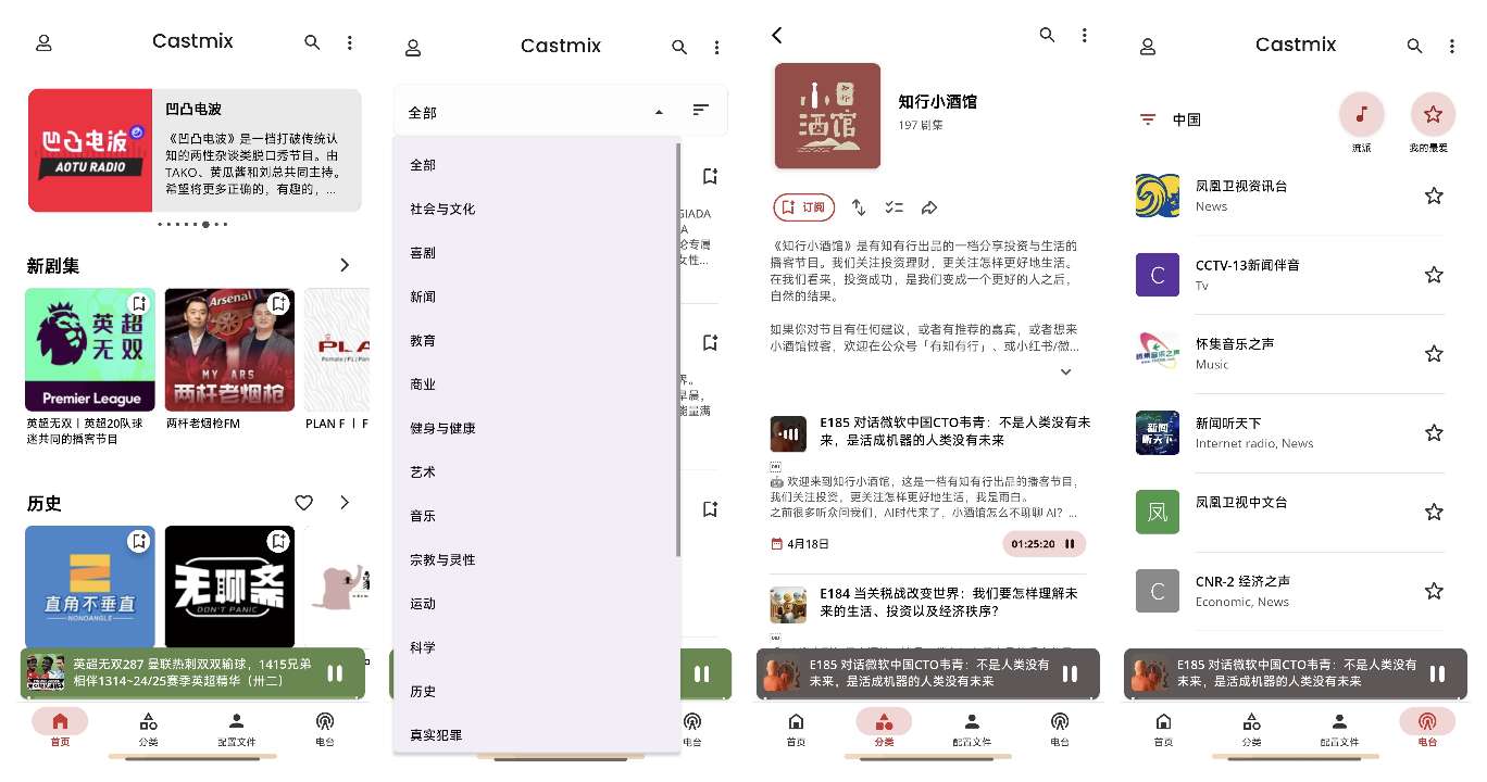 CastMix 全球免费播客电台 5.9.8听音乐第3张插图
