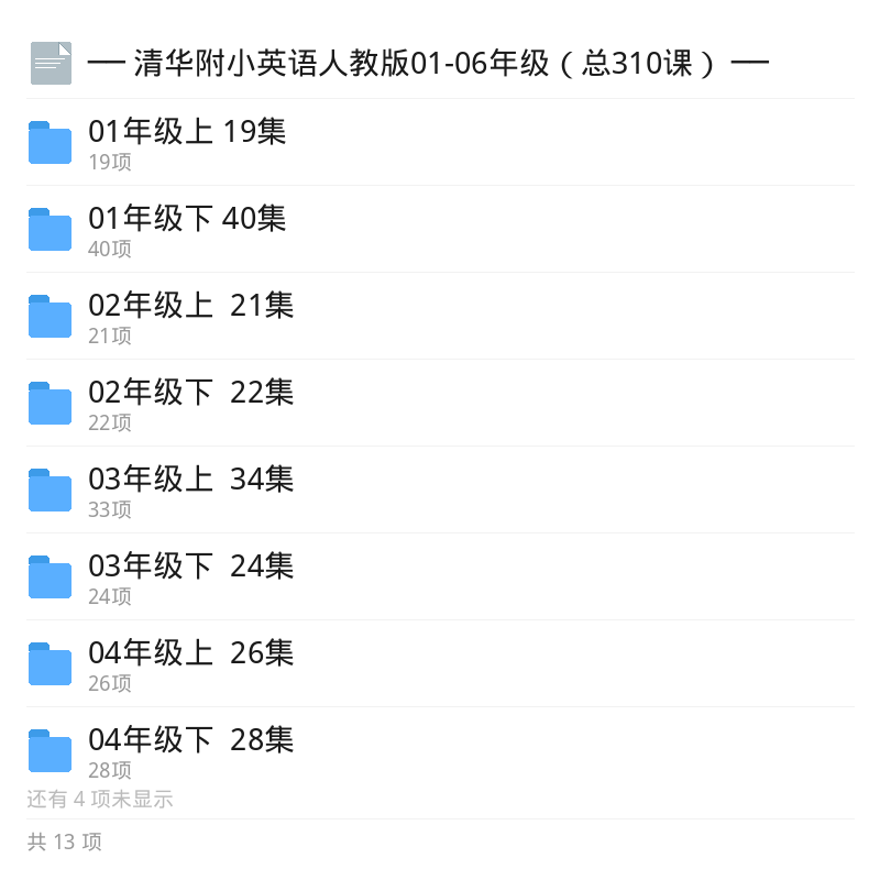 清华附小英语人教版1-6年级310课第5张插图