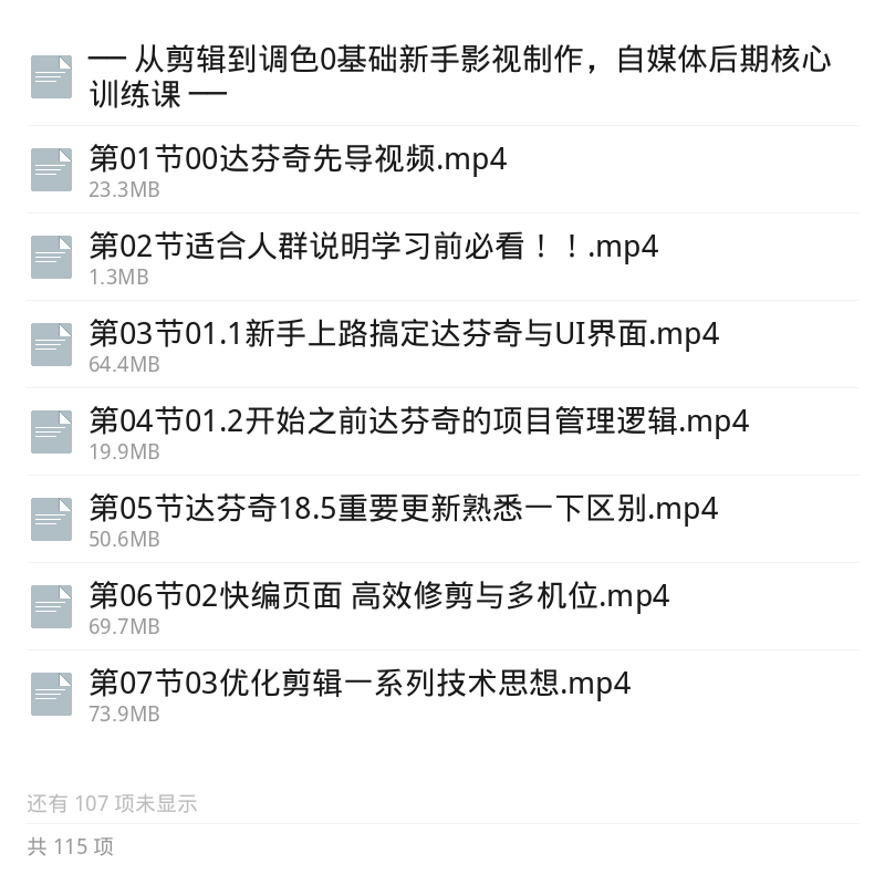 剪辑专业版实操教程与达芬奇全课第6张插图 剪辑专业版实操教程与达芬奇全课第6张插图