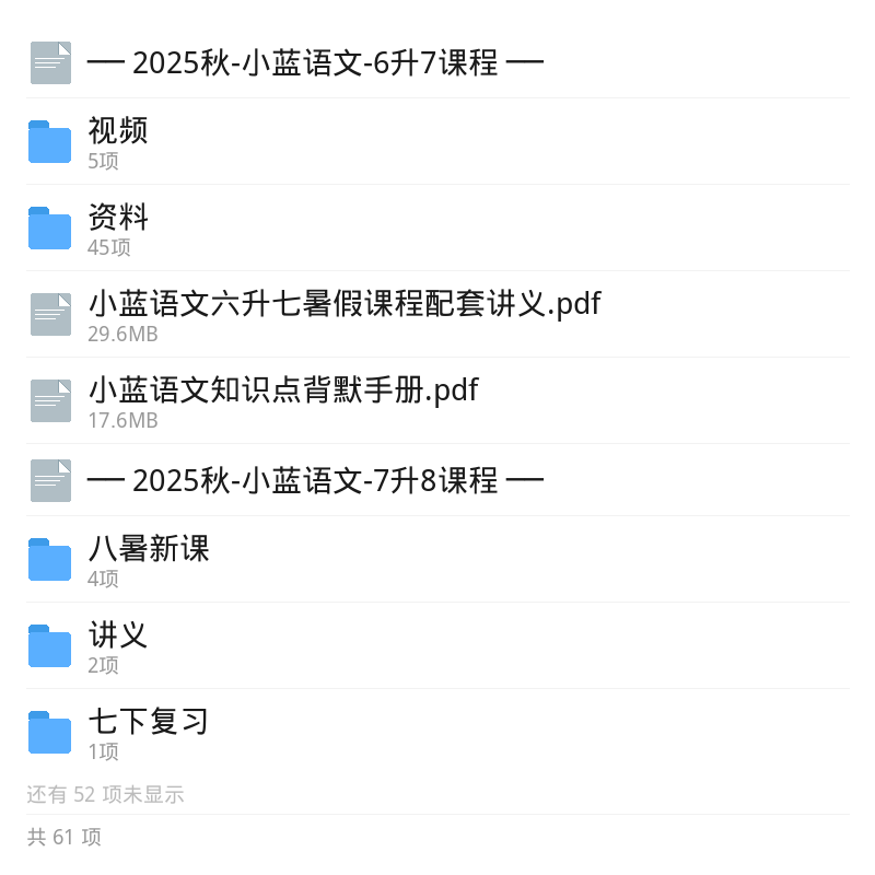 小蓝初中语文全套课|同步+中考培优第6张插图 小蓝初中语文全套课|同步+中考培优第6张插图