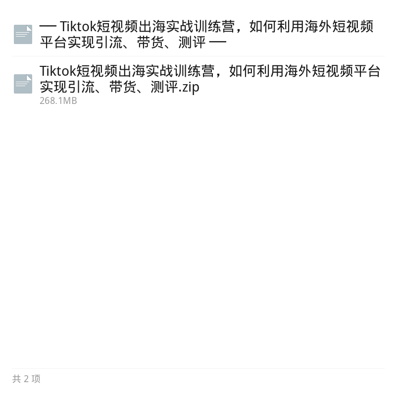 TikTok出海实战训练营全解析第5张插图