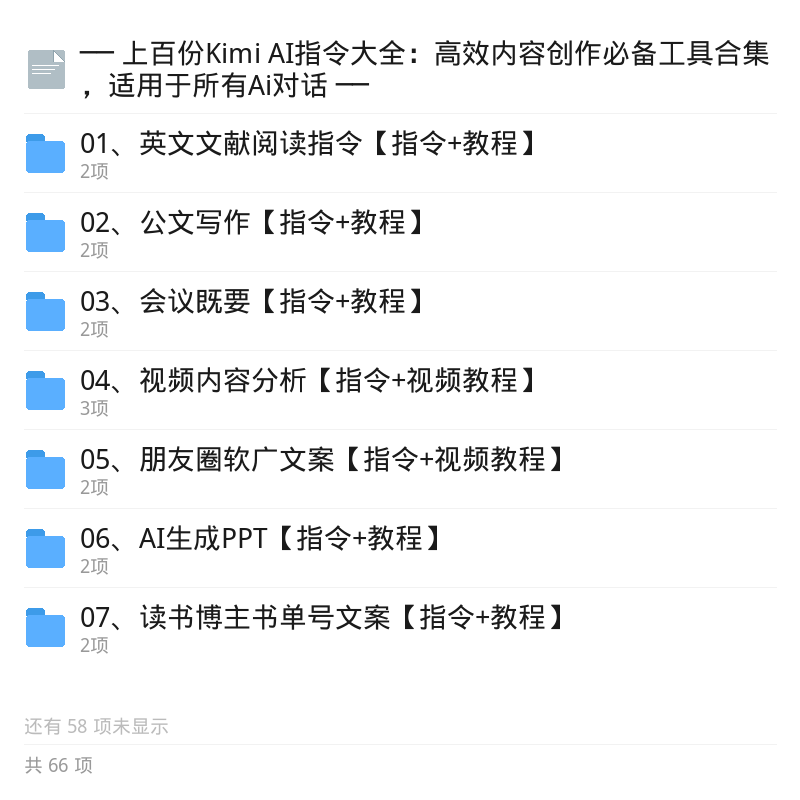 Kimi AI指令大全：高效创作必备第5张插图