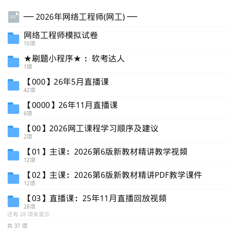 中级网络工程师备考资料第6张插图