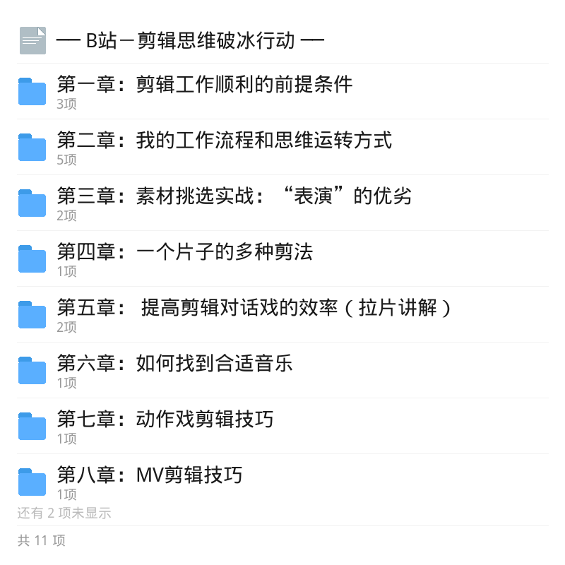 B站剪辑思维破冰行动课程第5张插图