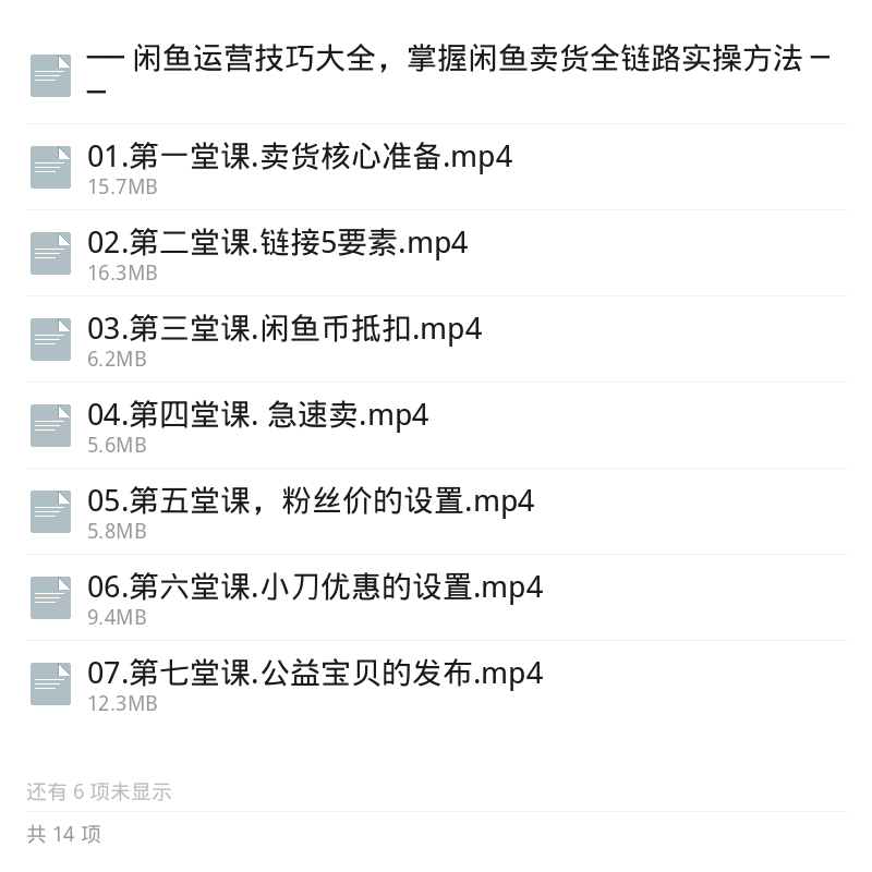 闲鱼卖货13课：选品到成交全攻略第5张插图