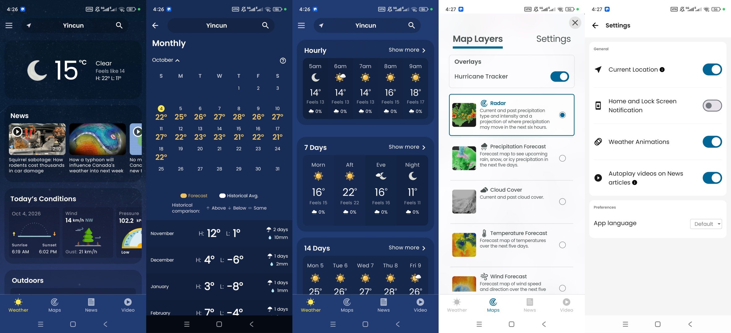 Weather Network高级版多周期气象第10张插图 Weather Network高级版多周期气象第10张插图