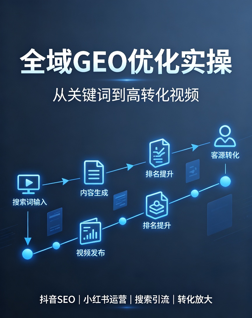 GEO全域优化教程｜多平台SEO流量获取实战课