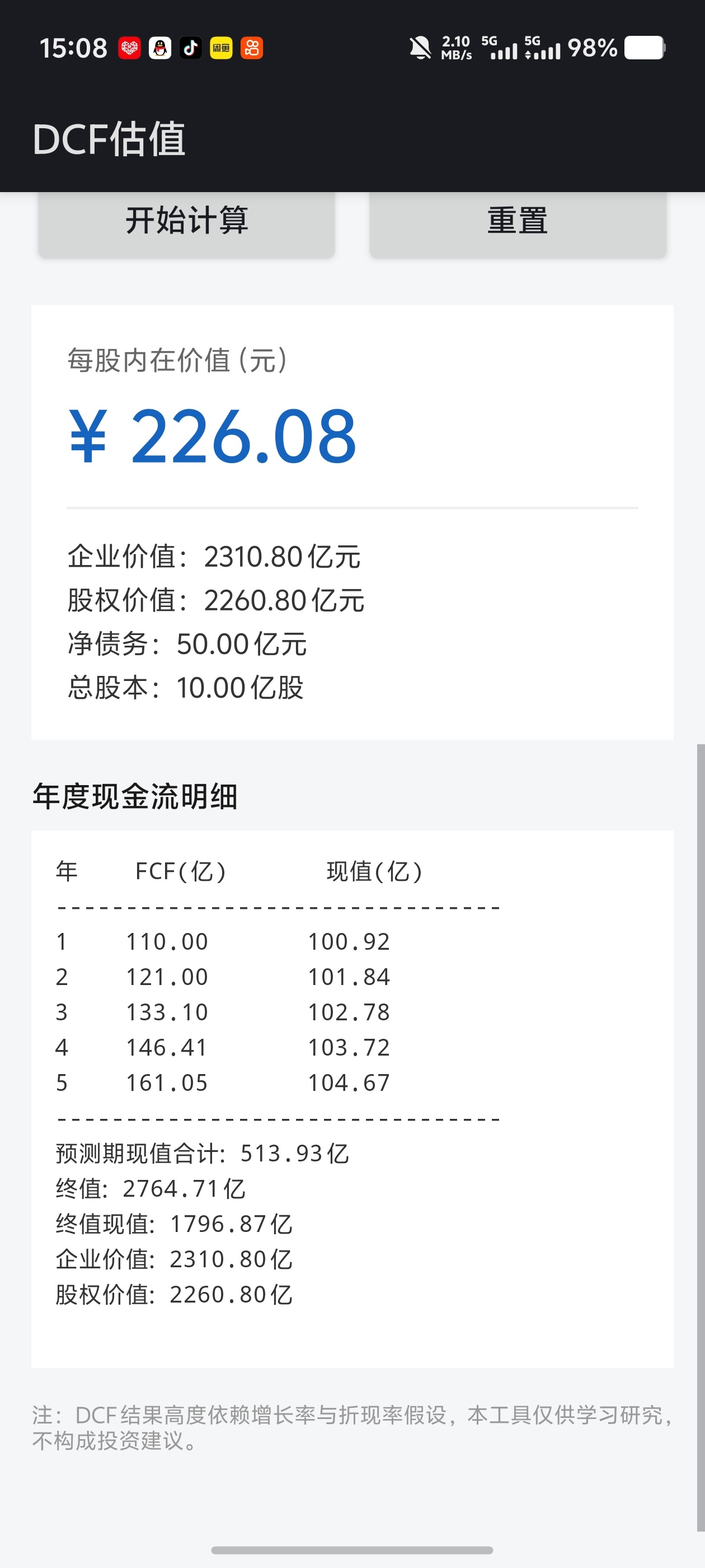 DCF估值✨股票估值金融学习✨测算企业估值告别Excel第4张插图