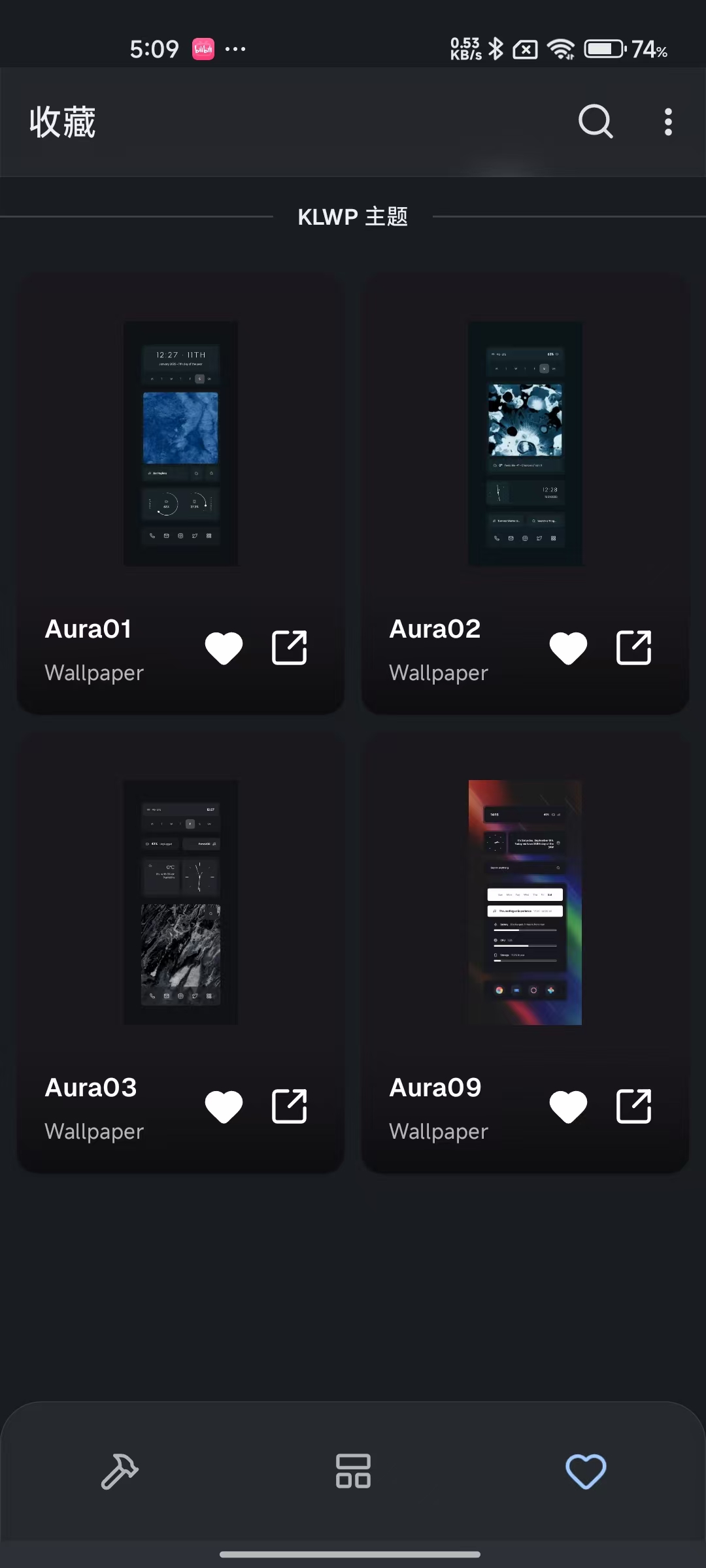 Aura KLWP高级主题屏幕预设包第5张插图