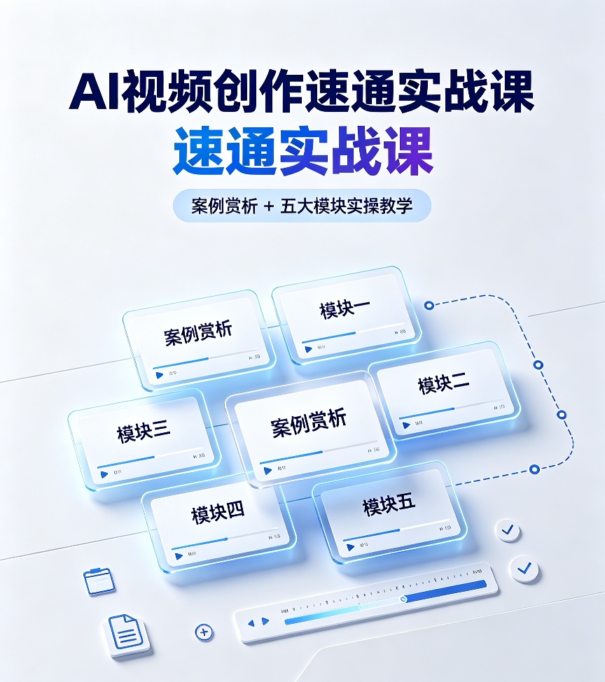 AI视频创作速通实战课｜案例赏析+全模块实操教学第4张插图
