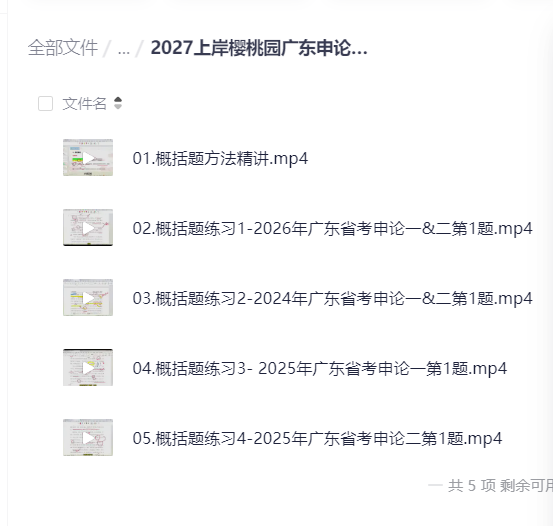 2027上岸樱桃园广东申论系统课第6张插图