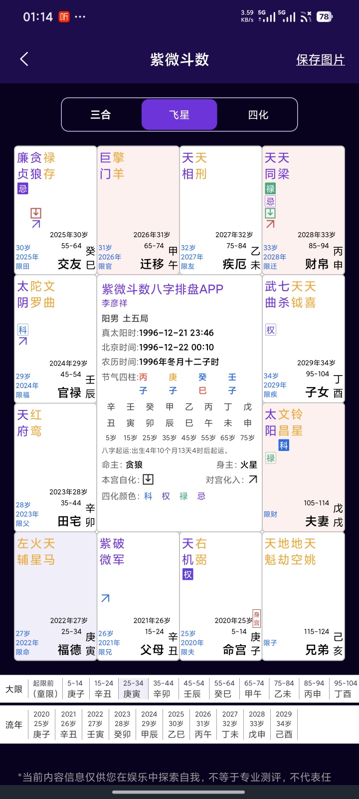 精品紫微斗数排盘（永久版）：无广、纯净、专业。懂行的来第5张插图