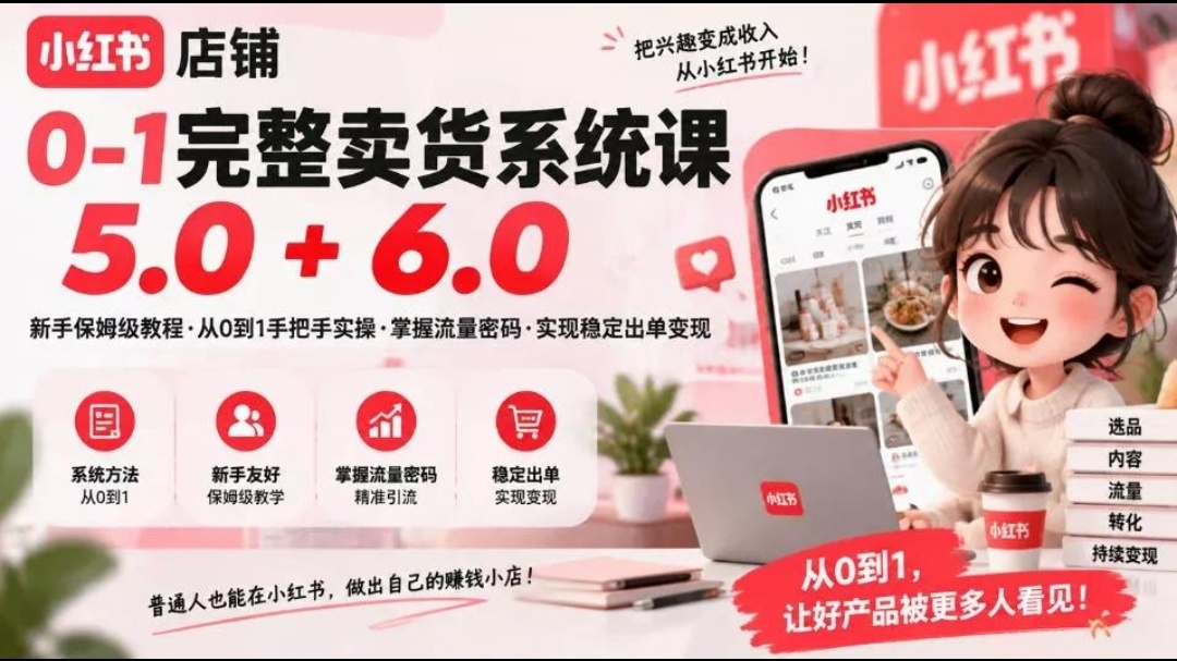小红书店铺！运营0-1完整系统卖货课件第4张插图