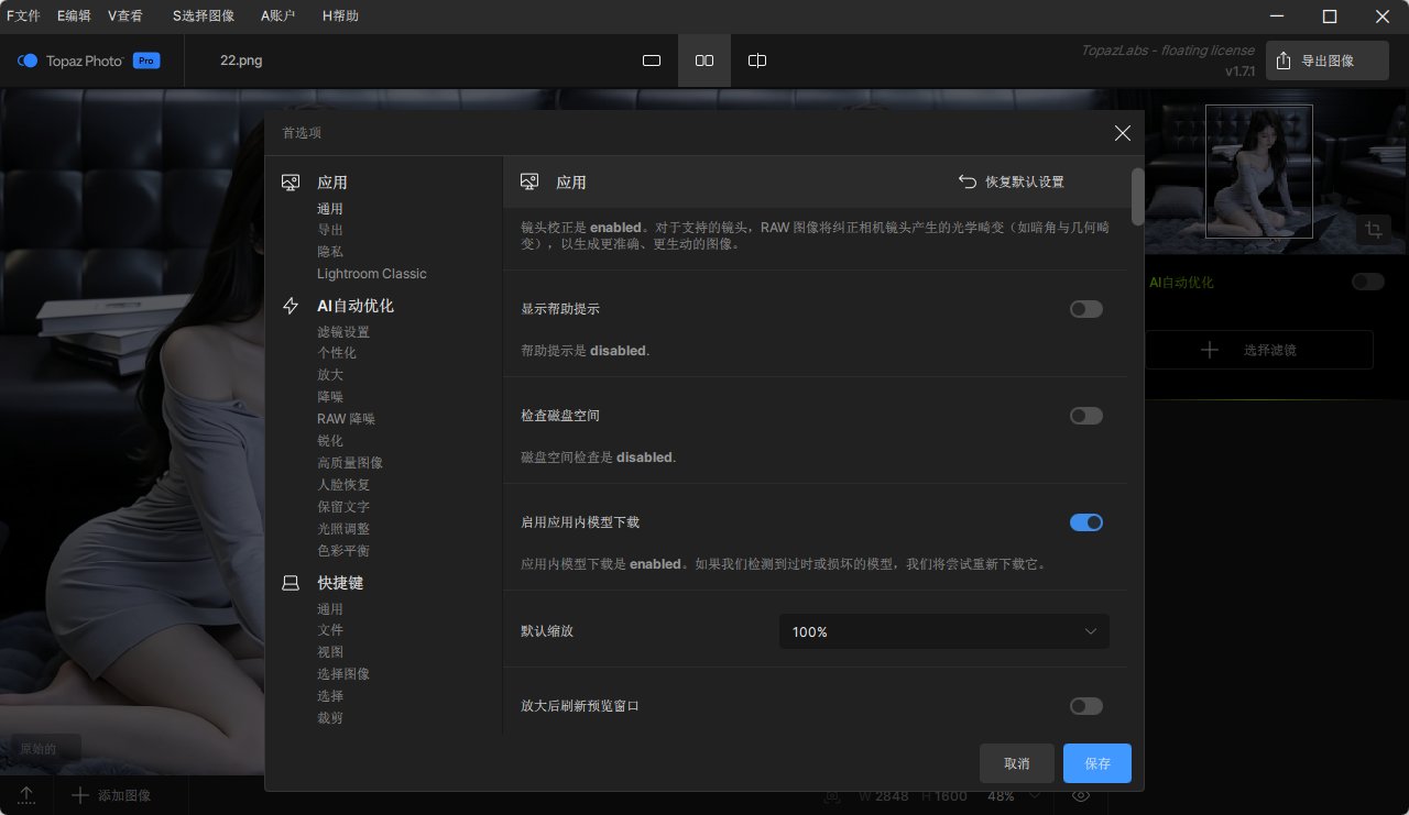 Topaz Photo Pro v1.7.1 AI图像画质修复与超分辨率增强 中文汉化便携版第8张插图
