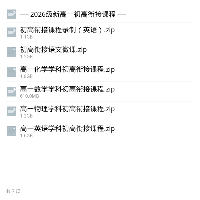 2026级新高一初高衔接课程第5张插图