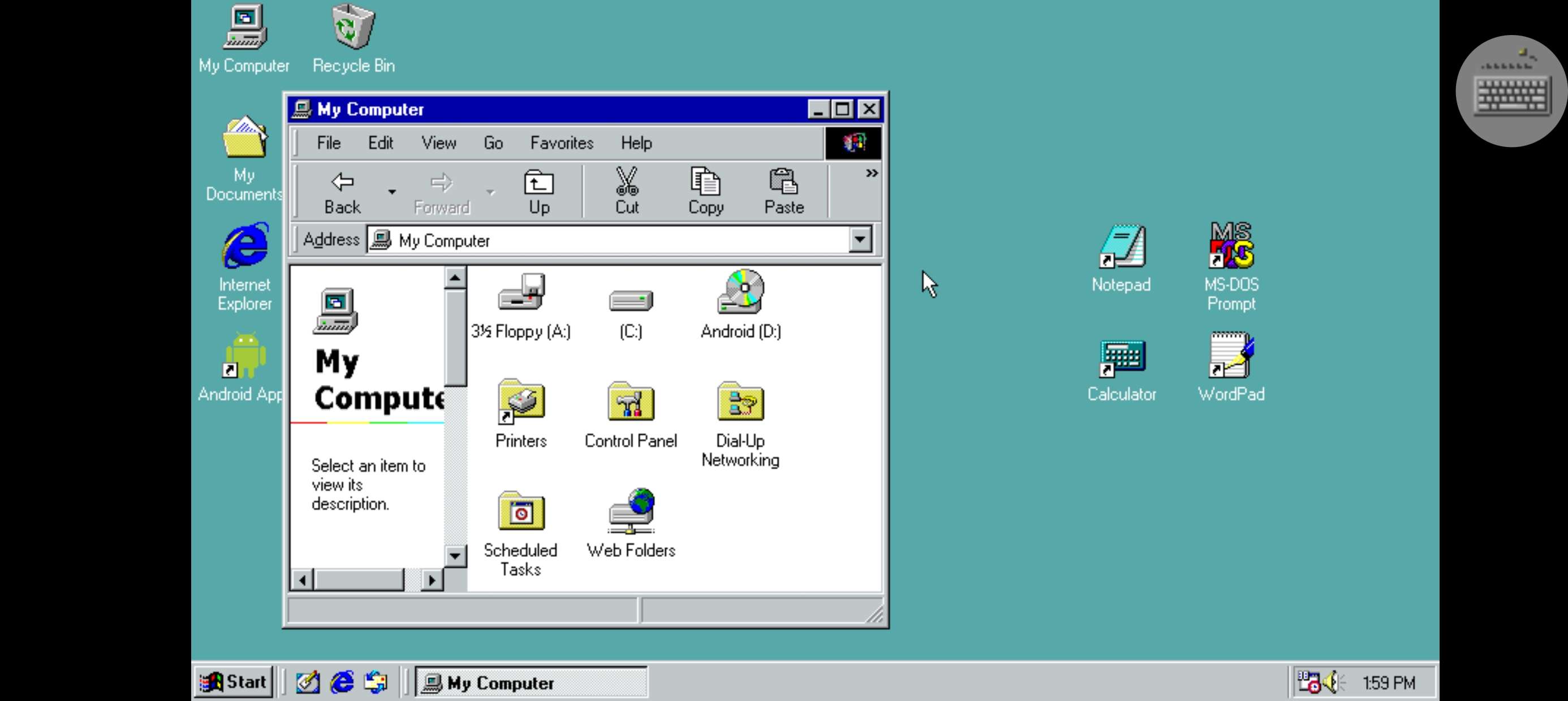 Windows98模拟器体验win远古系统第7张插图 Windows98模拟器体验win远古系统第7张插图