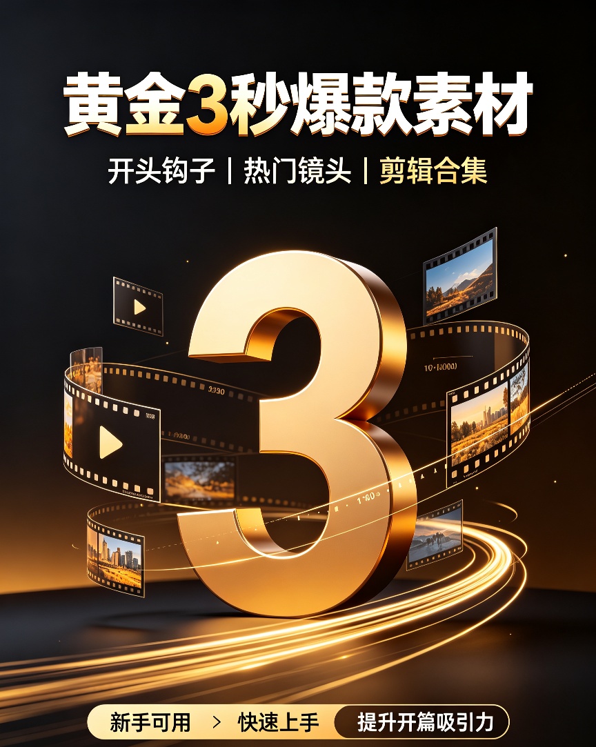 短视频黄金3秒爆款素材，快速抓住用户眼球第4张插图