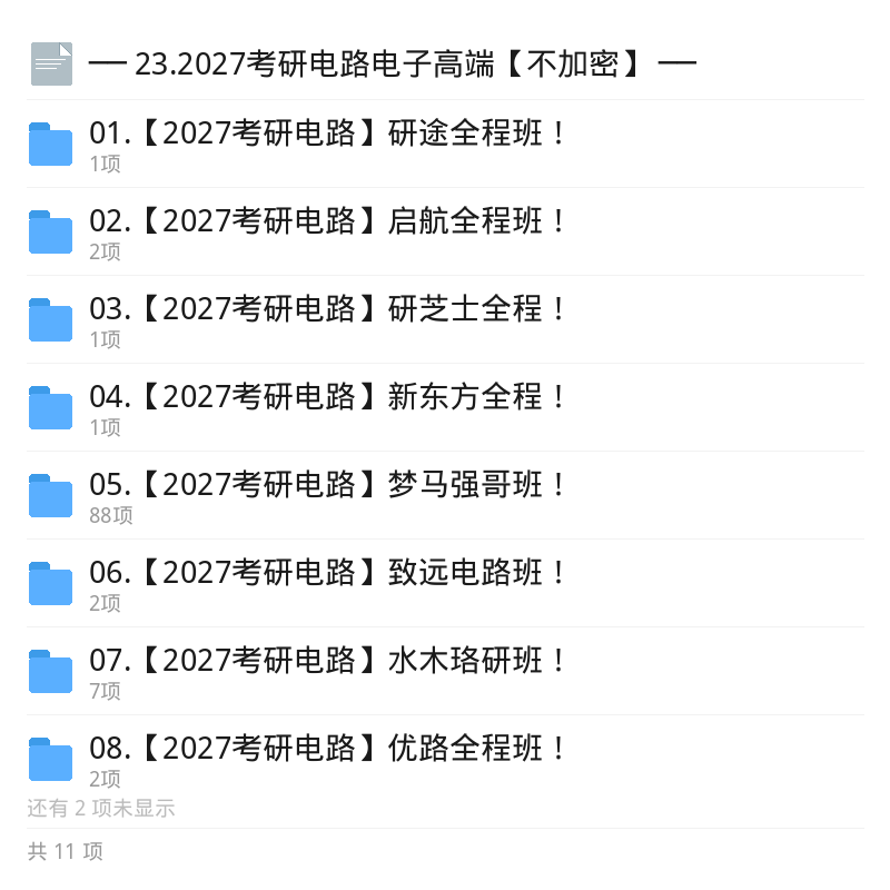 2027考研电路不加密资源第5张插图