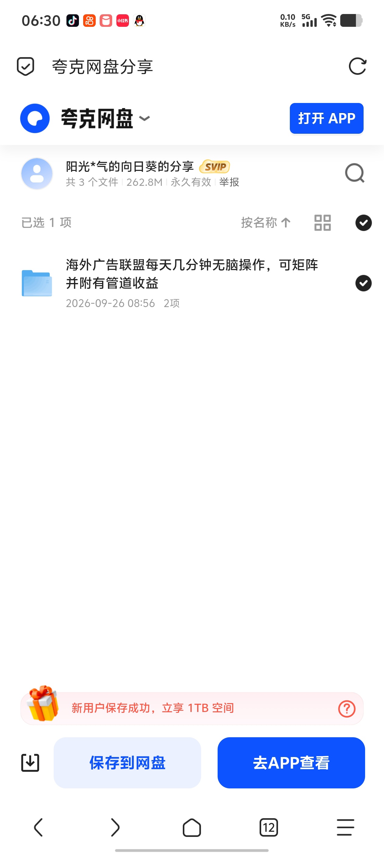 「海外广告联盟每天几分钟无脑操作，可矩阵并附有管道收益」