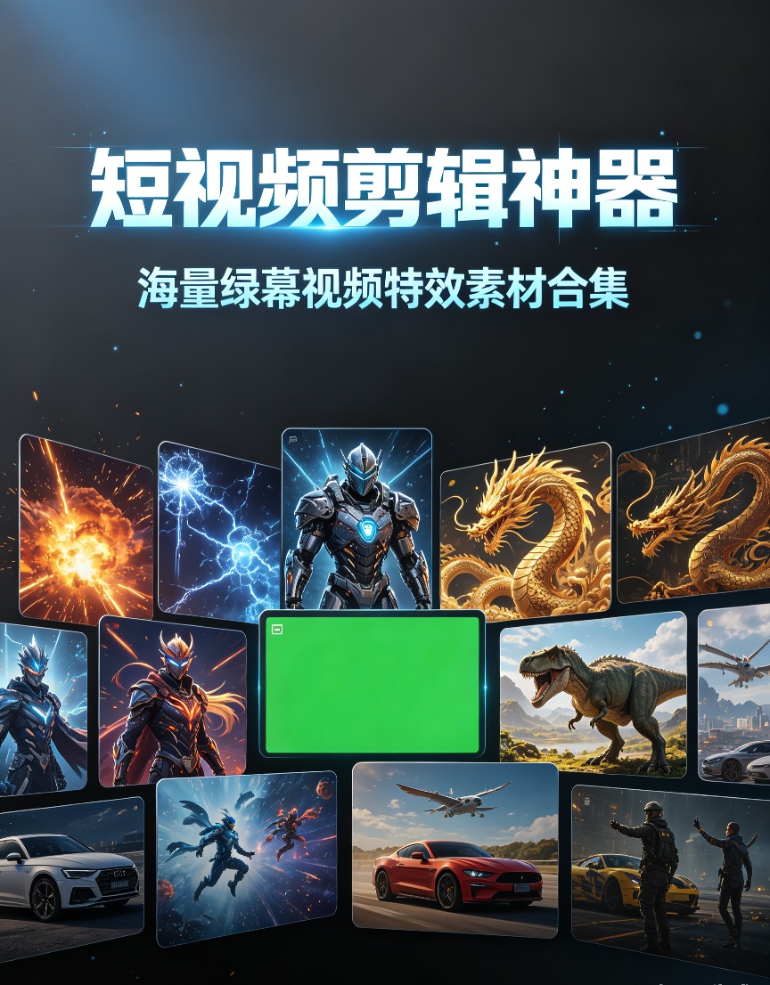短视频剪辑神器！海量绿幕视频特效素材合集第4张插图