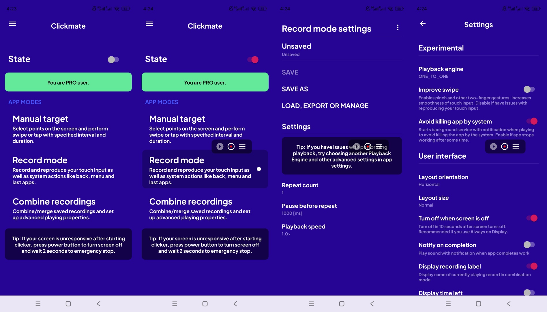 Clickmate高级版自动点击录制手势脚本第9张插图
