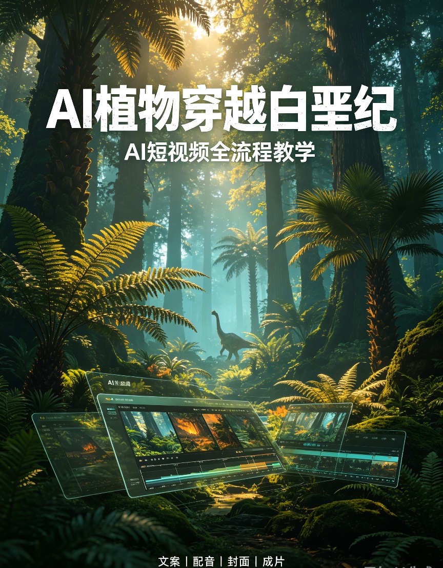 白垩纪史前科普短视频｜AI短视频一键制作教程第4张插图
