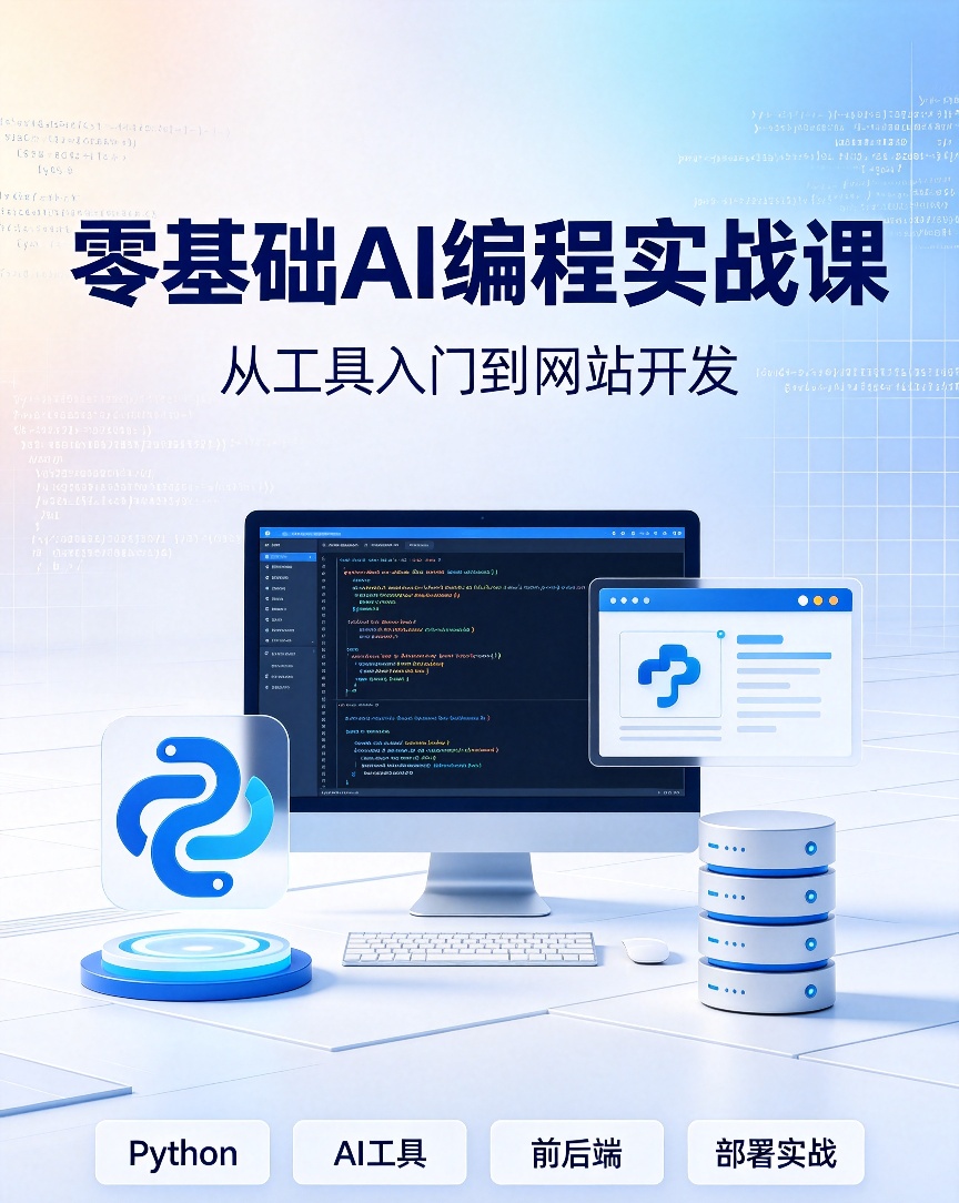 零基础AI编程实战课｜从工具入门到网站开发