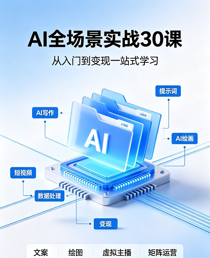 AI全场景应用实战课｜文案/绘图/短视频/接单变现全覆盖第4张插图