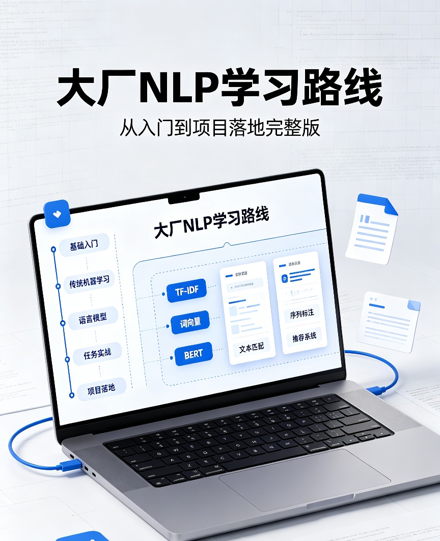 大厂NLP人工智能全套课程｜从入门到项目落地完整版
​第4张插图