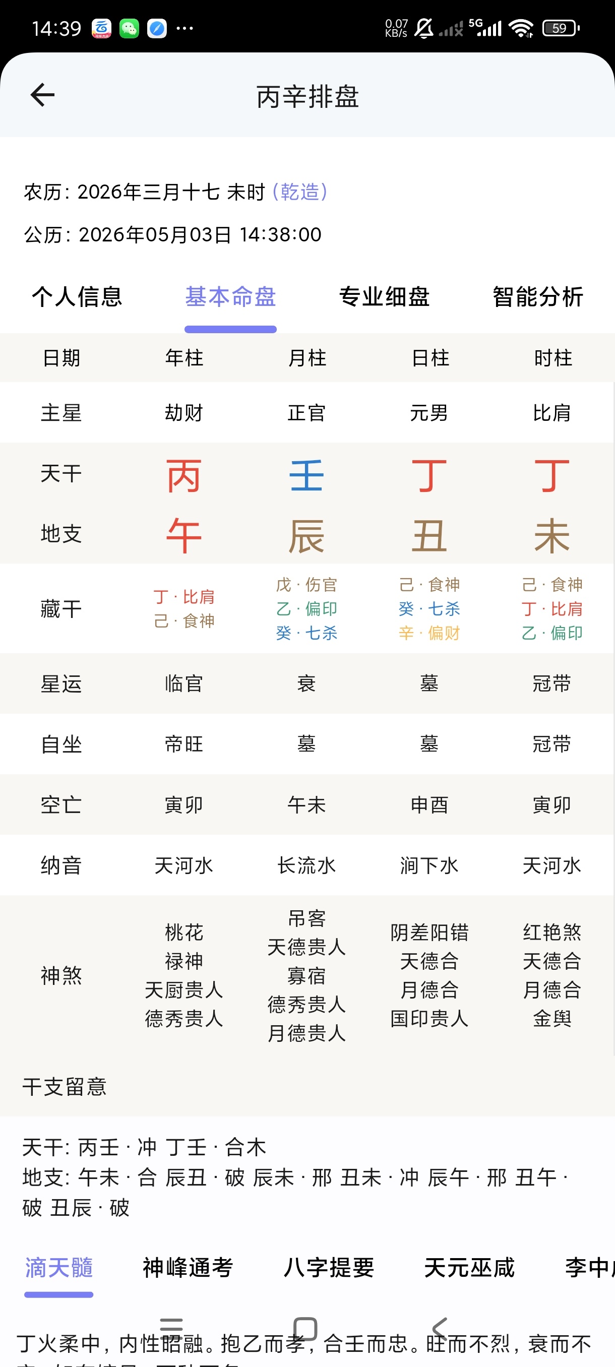 丙辛排盘2.4.3命理排盘山医命相卜学习第8张插图 丙辛排盘2.4.3命理排盘山医命相卜学习第8张插图
