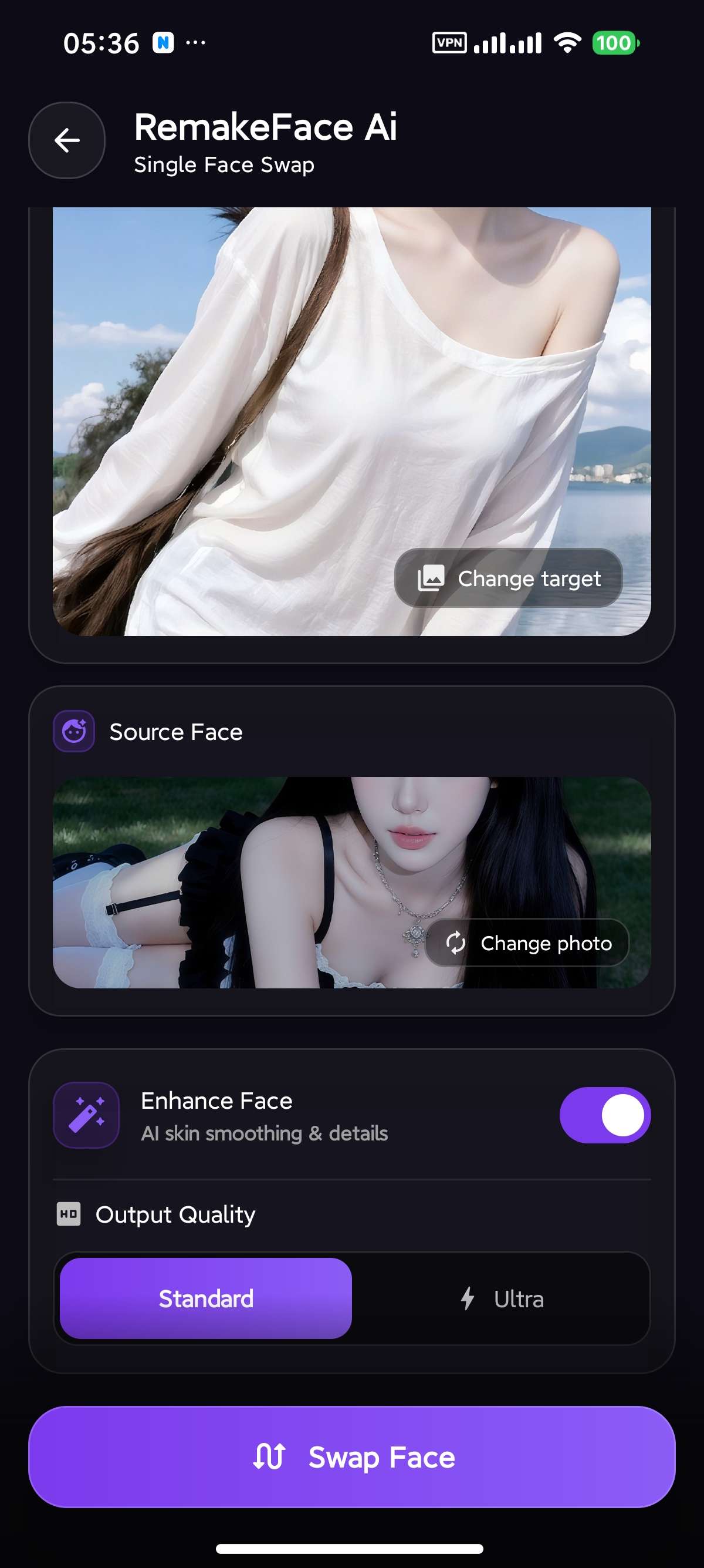 安卓RemakeFace😍无限制AI换脸可自定义照片第5张插图