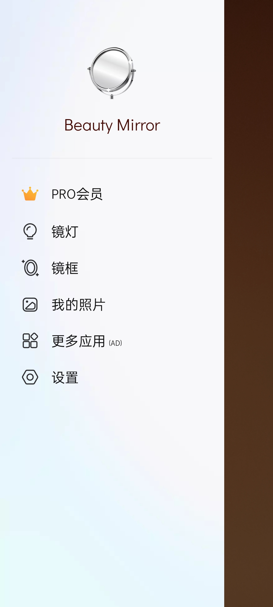 BeautyMirror美妆镜高级版,可缩放、镜框、镜灯第9张插图 BeautyMirror美妆镜高级版,可缩放、镜框、镜灯第9张插图