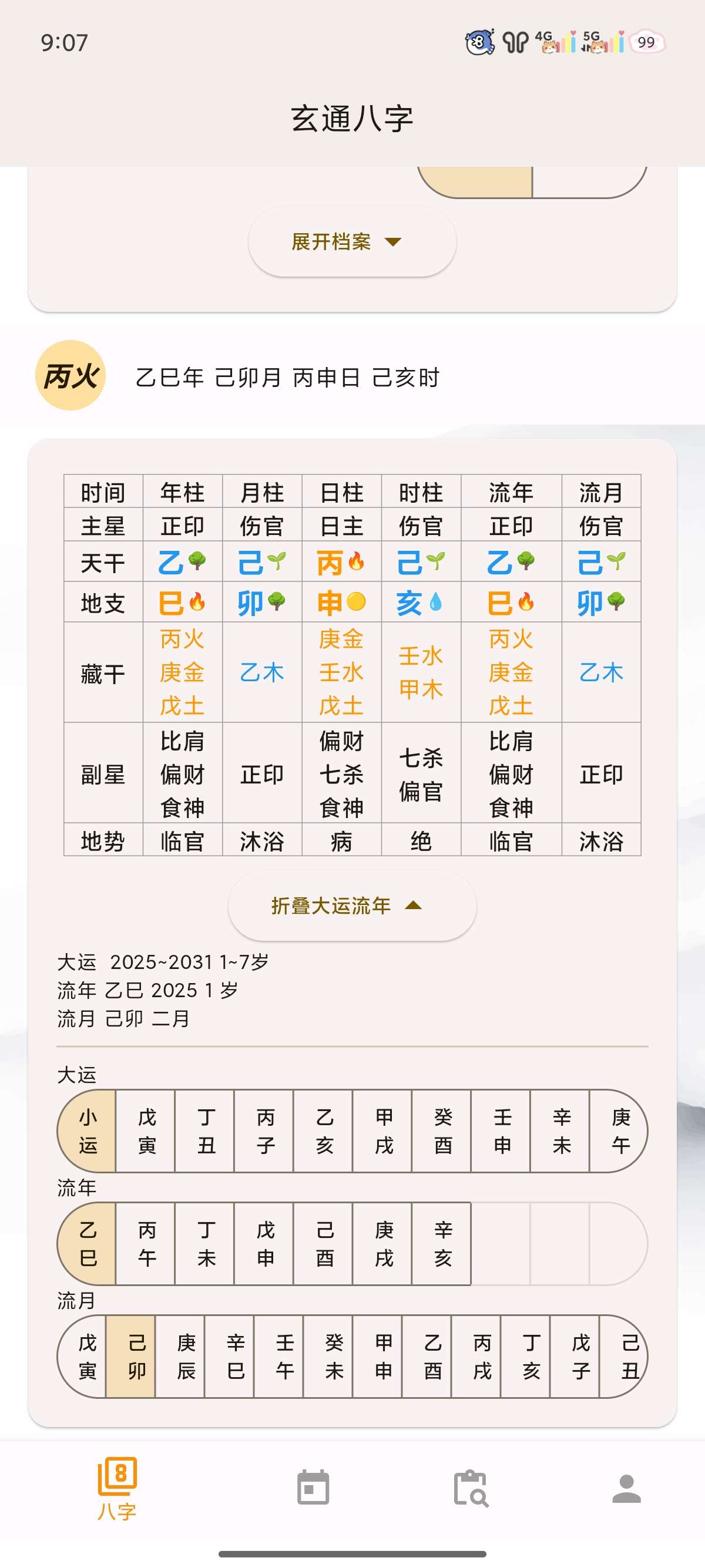 玄通八字专业的八字算命软件人生曲线第6张插图