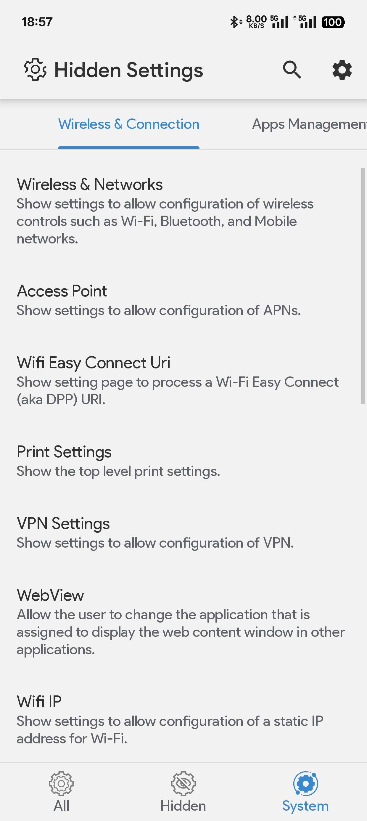 Hidden Settings V1.4.3尽情探索手机第8张插图 Hidden Settings V1.4.3尽情探索手机第8张插图