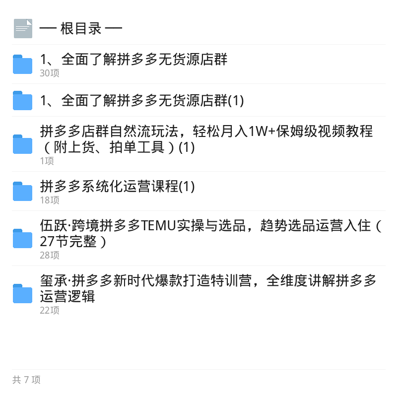 拼多多系统运营实战课