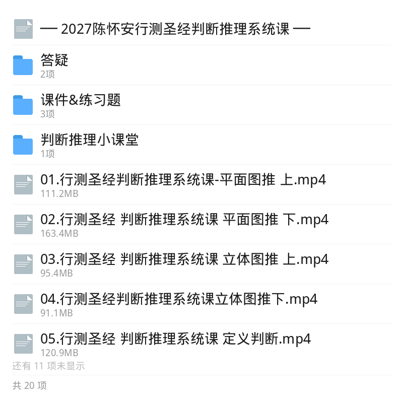 2027陈怀安行测判断推理系统课第5张插图