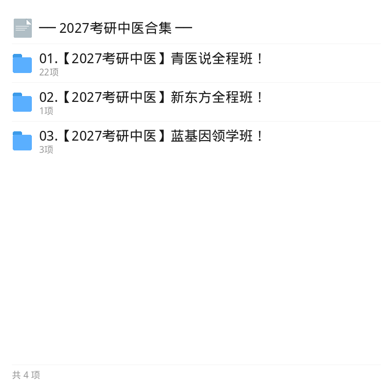 2027考研中医全科备考资料第5张插图