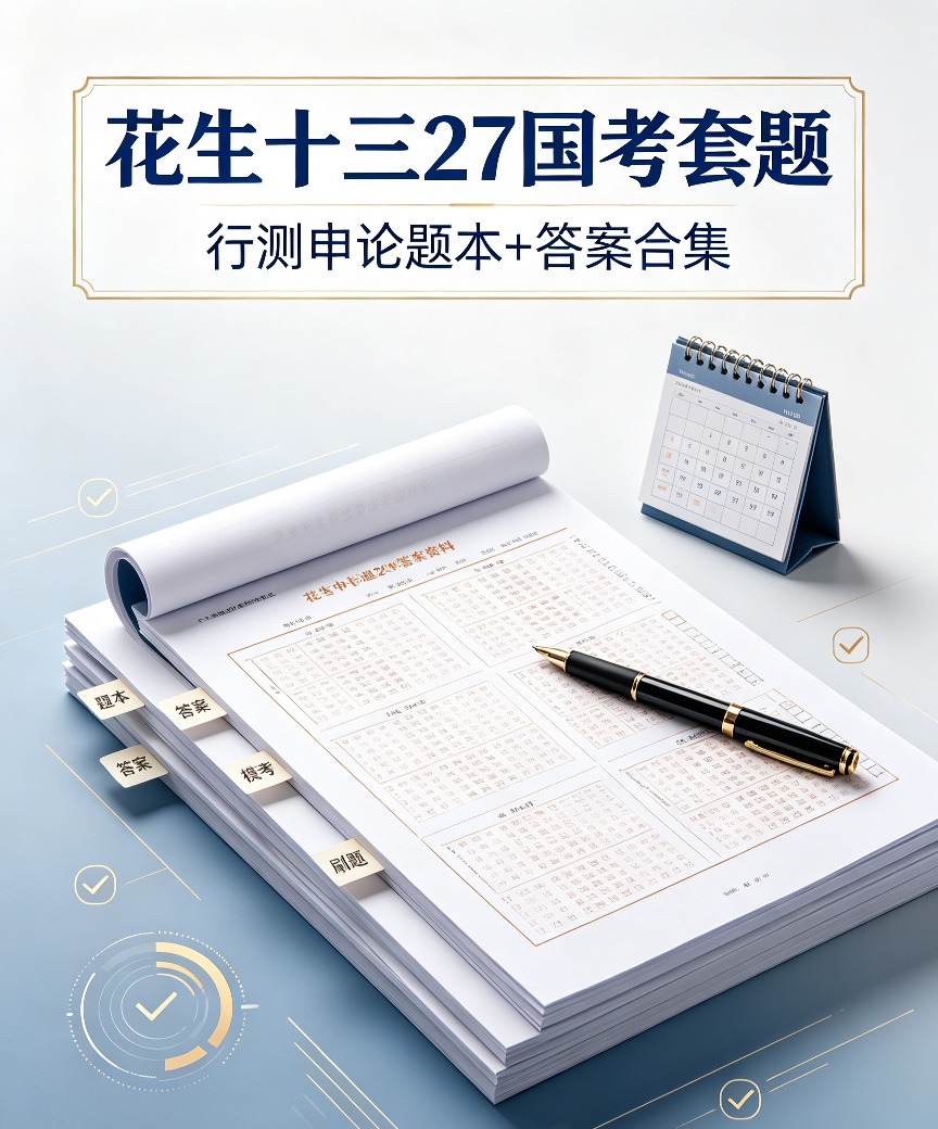 2027国考季四海｜花生十三飞扬套题冲刺1期第4张插图