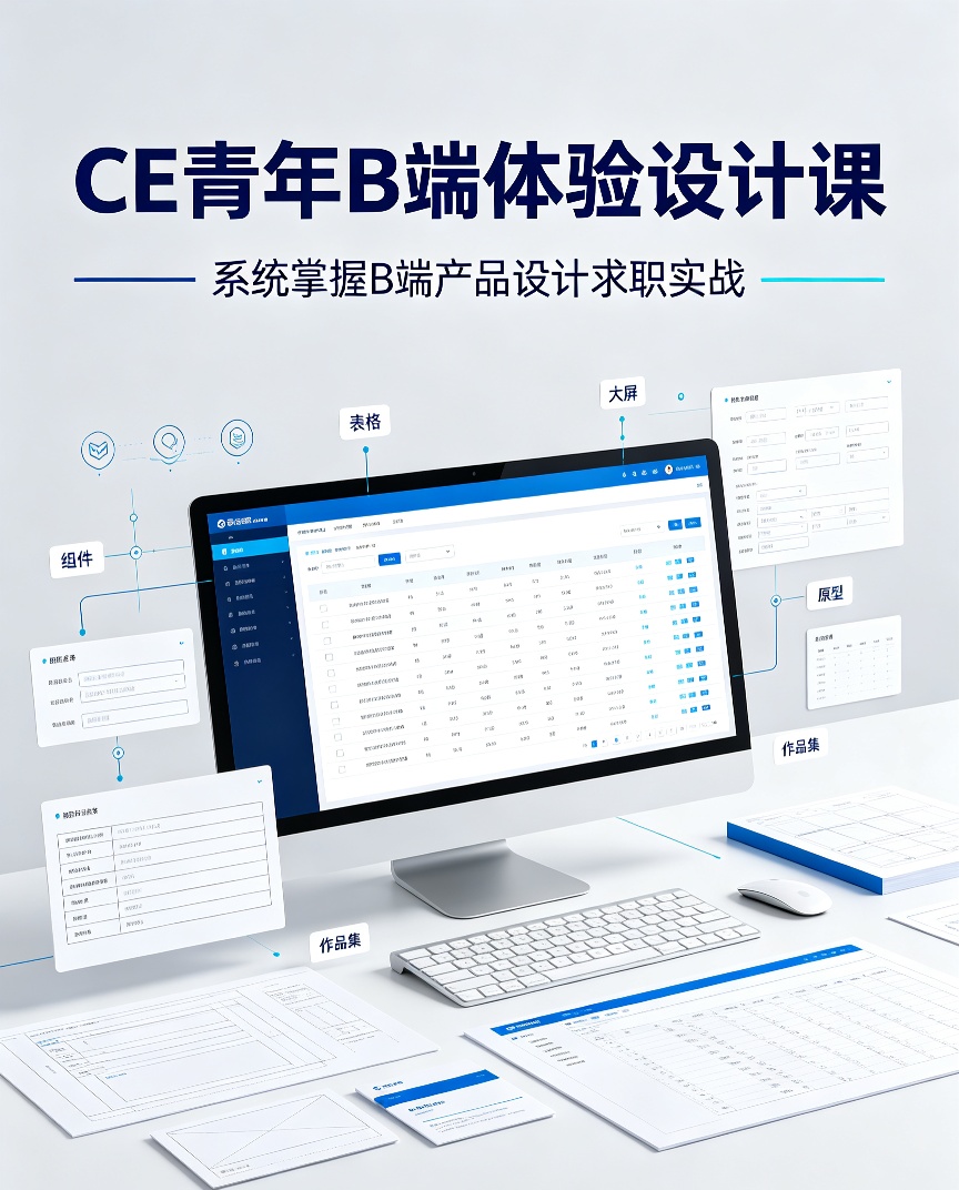CE青年B端体验设计课｜系统掌握B端产品设计求职实战第4张插图