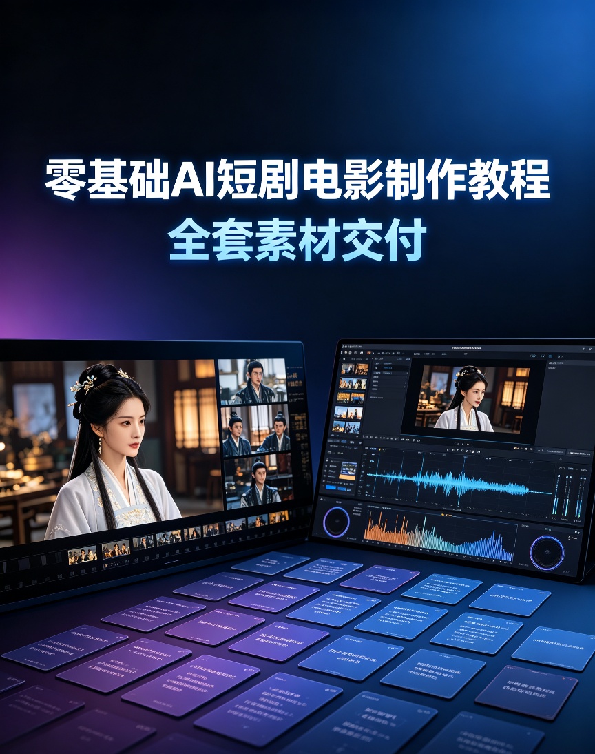零基础AI短剧电影制作教程，全套提示词+素材教你变现第4张插图