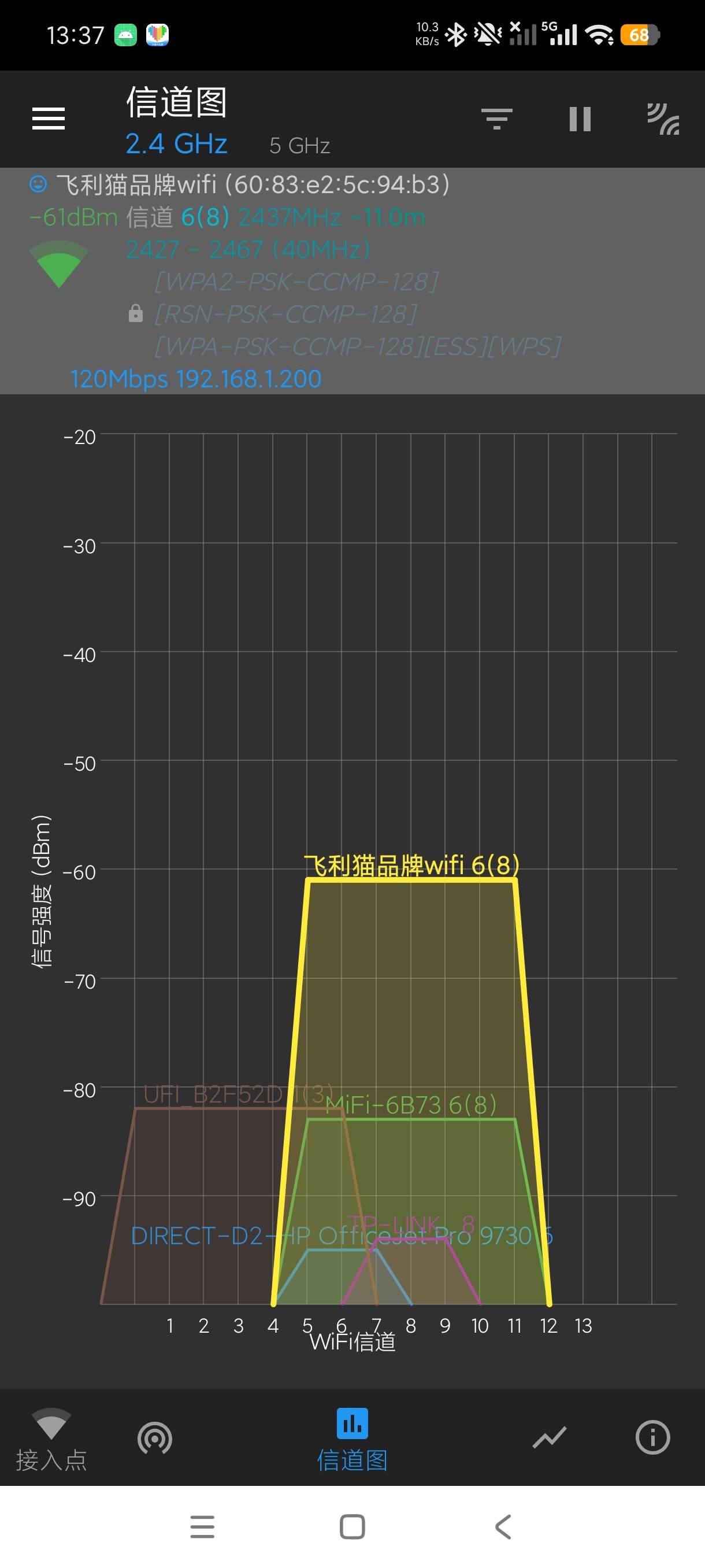 wifi分析助手WiFi信道检测📶信号优化+绿化版第7张插图