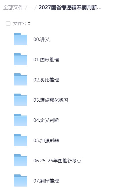 2027国省考逻辑不楠判断推理理论课第6张插图