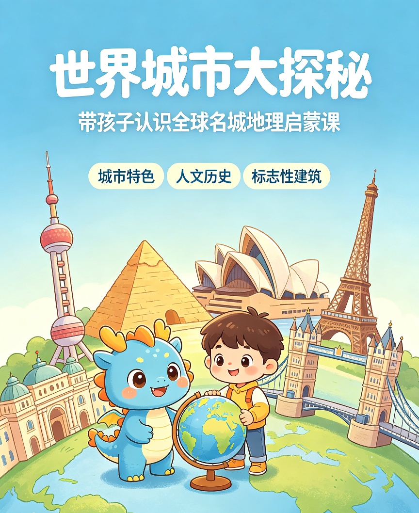 世界城市大探秘动画｜带孩子认识全球名城地理启蒙课第4张插图