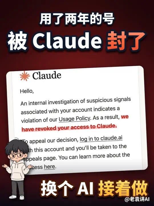 用了两年的claude账号都被封了！？第3张插图