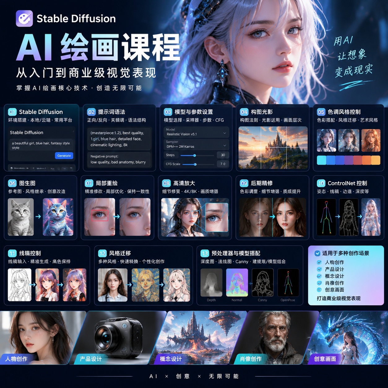 AI 绘图从入门到精通：提示词、Stable Diffu第4张插图