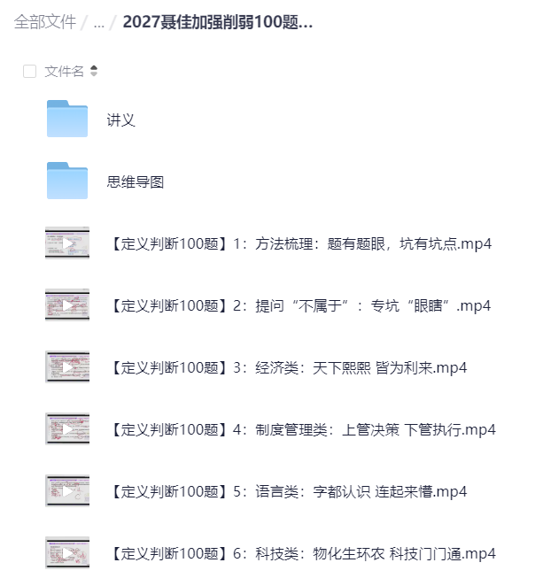 2027聂佳加强削弱100题、定义100题、逻辑一拖五第6张插图