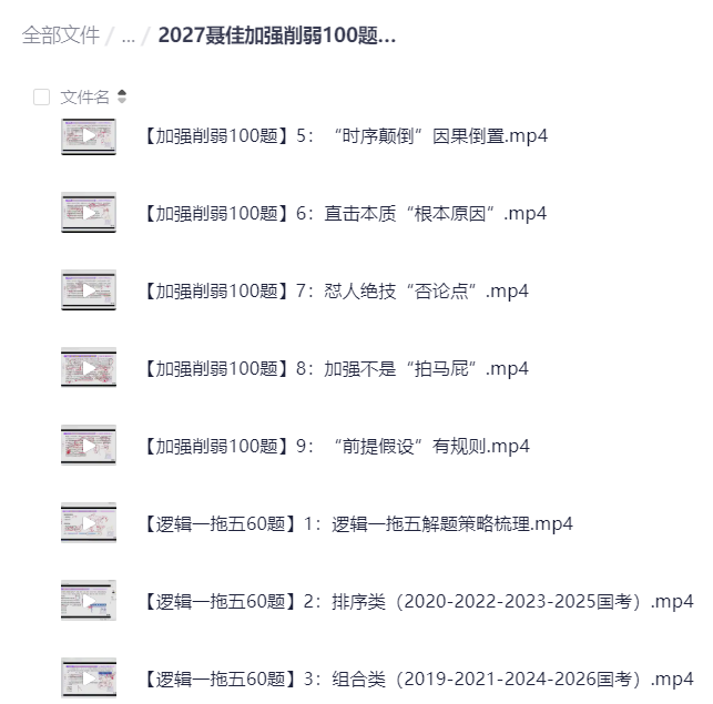 2027聂佳加强削弱100题、定义100题、逻辑一拖五第4张插图