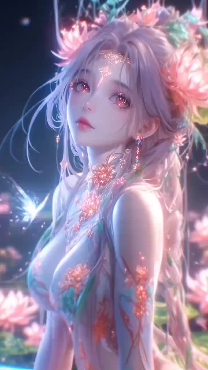 手机美化✨9张4K绝绝子古风幻彩少女壁纸合集｜上新啦第4张插图