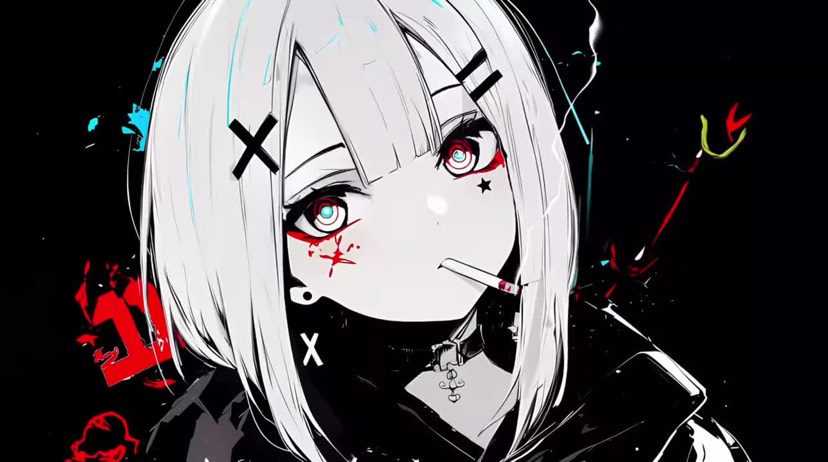 美化素材✨暗黑破碎感二次元壁纸合集｜酷飒少年少女上新第9张插图